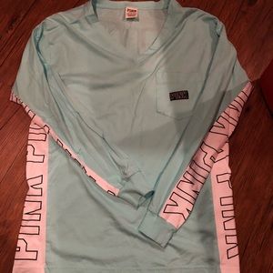 long sleeve vs pink shirt
